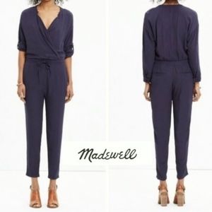 Madewell Navy Novelist Jumpsuit